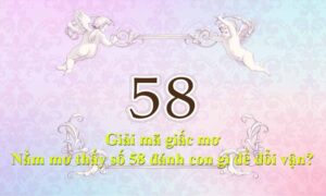 Mơ thấy số 58 đánh con gì thì phát tài phát lộc? Khám phá ngay