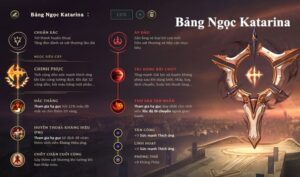 Bảng ngọc Katarina tốc chiến: 4 ngọc tăng sát thương cực mạnh