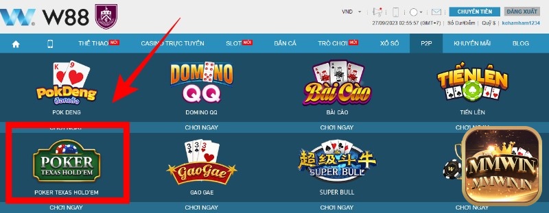 Cách tham gia chơi Poker W88 rất đơn giản