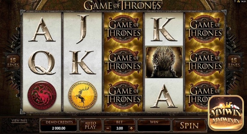 Trò chơi Game of Thrones 15 Lines mang đến nhiều tính năng thú vị, tạo ra niềm vui giải trí cho người chơi.