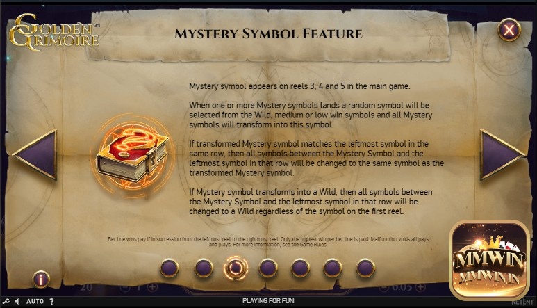 Biểu tượng Mystery là hình ảnh quyển sách bí ẩn