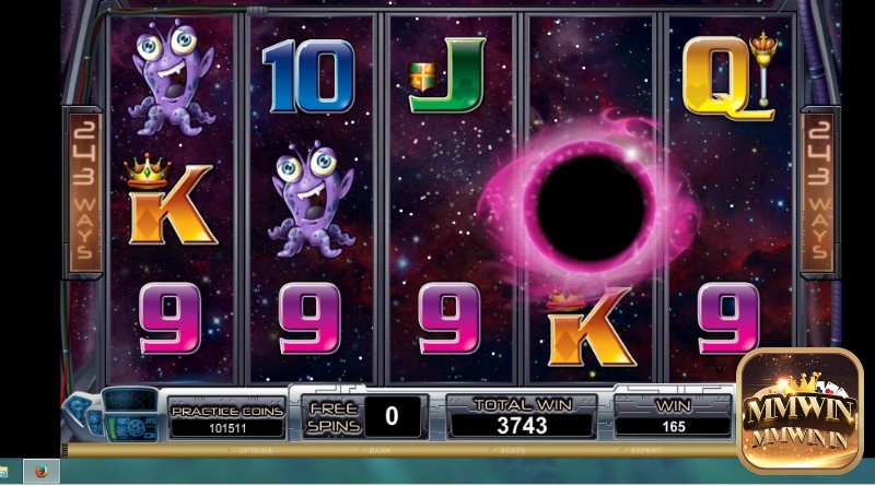 Có thể tùy chọn mức cược trong slot chủ đề vũ trụ này