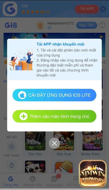 Tải Android hoặc iOS