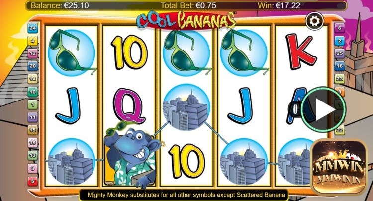 Cách chơi game slot Cool Bananas rất đơn giản