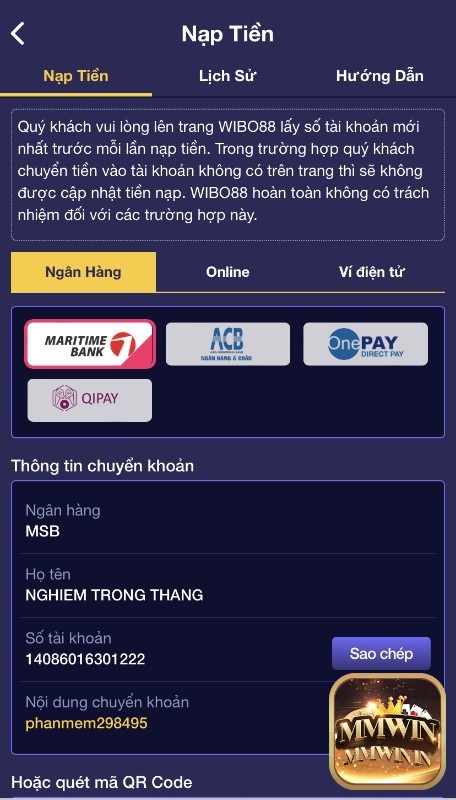 Nạp rút tiền cải thiện khi cá cược trên app