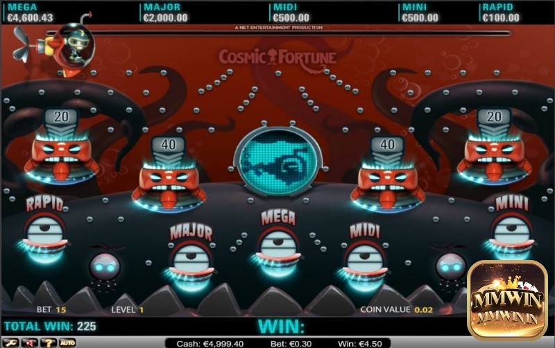 Cosmic Fortune slot có tới 5 giải thưởng Jackpot