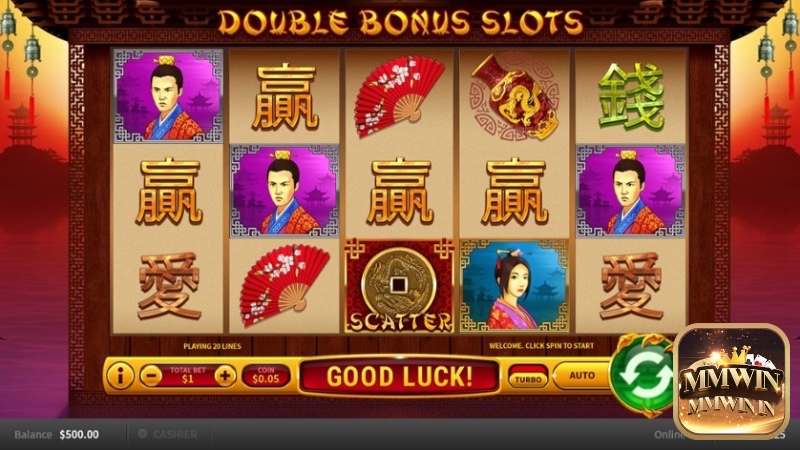 Giao diện chính của slot game với các biểu tượng Trung Đông đặc sắc