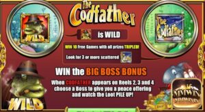 Codfather slot về mafia kết hợp với thế giới dưới nước