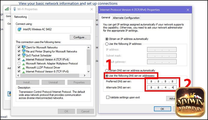 Mở DNS trên các web trình duyệt