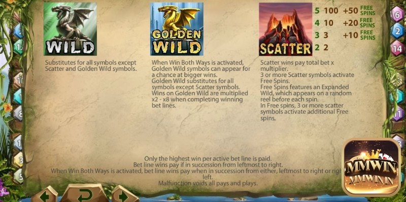 Biểu tượng Wild và Scatter trong game