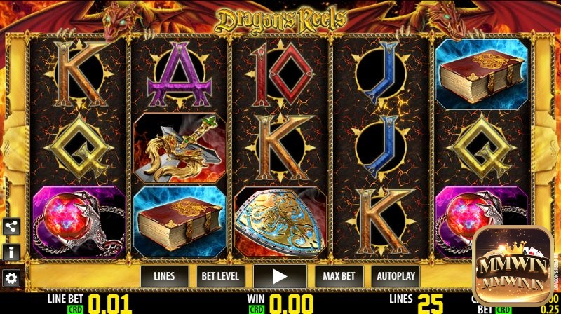 Dragon's Reels là slot trực tuyến chủ đề rồng lửa huyền thoại