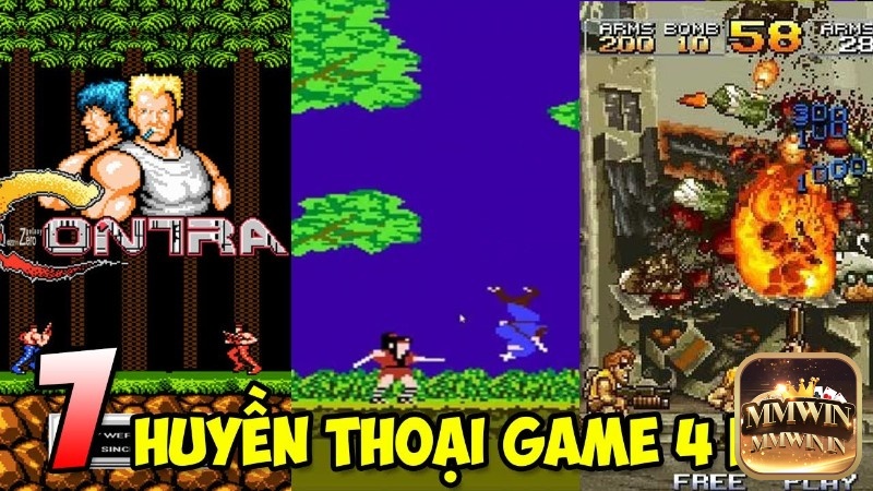 Những game điện tử 4 nút hay nhất là dòng game 8 bit khá hot từ những năm 1980