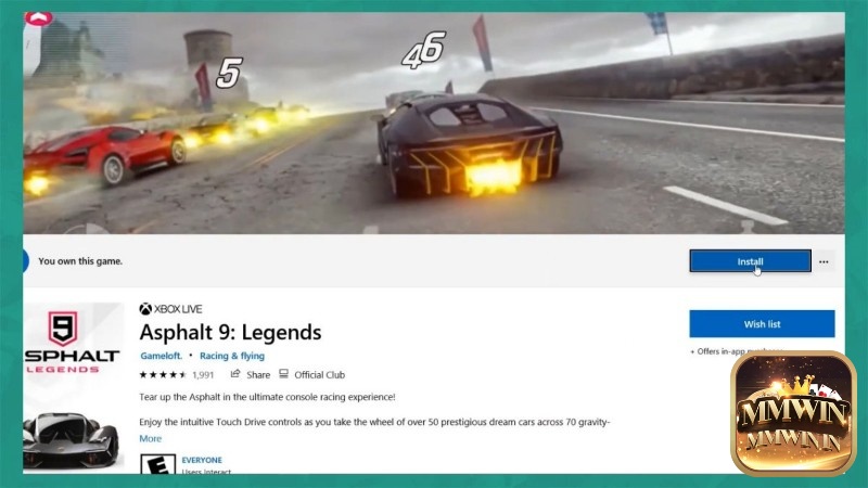 Asphalt 9 là lựa chọn hàng đầu cho game thủ đam mê đua xe mobile