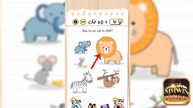 Hướng dẫn nhanh câu 1-10 Game Brain Test 2