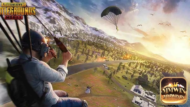 Giao diện chiến đấu đặc trưng của PUBG Mobile với đồ họa sắc nét và nhân vật quen thuộc, tựa game được yêu thích hàng đầu thể loại này.