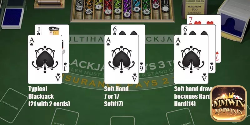 Các thuật ngữ quan trọng như Blackjack, Bust, Soft Hand, Hard Hand