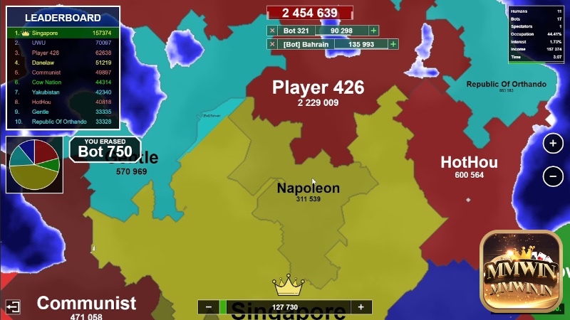 Nations.io là game RTS đơn giản nhưng sâu sắc, cho phép bạn xây dựng và mở rộng đế chế trực tuyến.