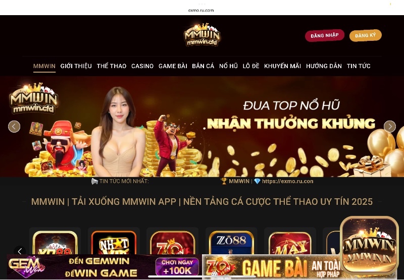 Mmwin nổi bật với giao diện thân thiện và hệ thống jackpot đa dạng, giúp anh em dễ dàng săn thưởng lớn mọi lúc