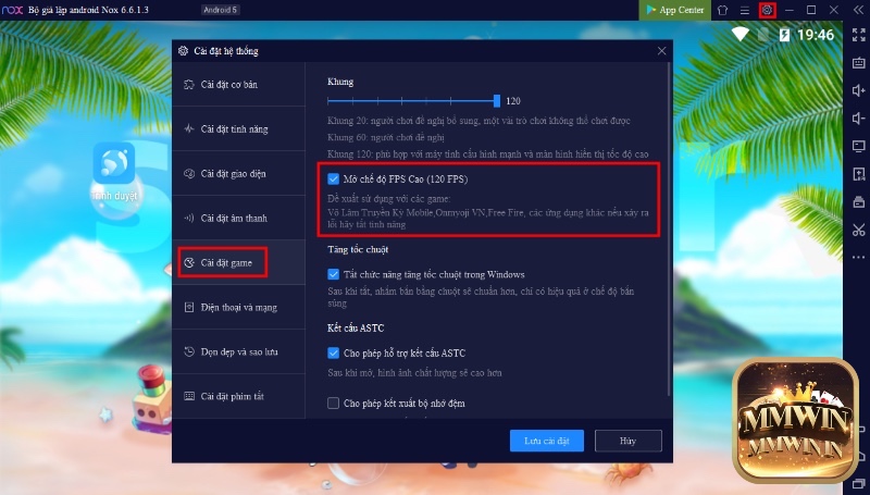 Người dùng tải và cài đặt NoxPlayer từ trang chính thức, tùy chọn phiên bản Android phù hợp để chơi game mobile trên PC