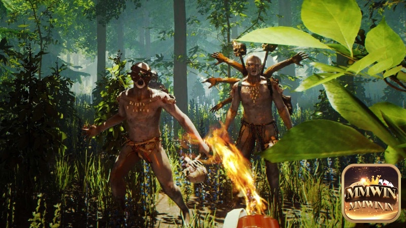 The Forest là game sinh tồn kinh dị, yêu cầu hợp tác xây dựng và chống lại sinh vật nguy hiểm