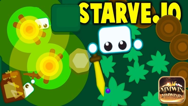 Xây dựng căn cứ phòng thủ trong Starve.io để bảo vệ trước thú dữ và thiên nhiên