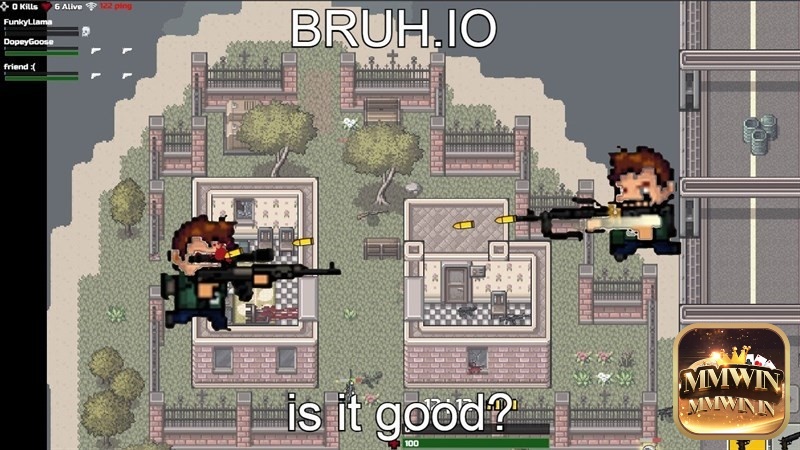 Bruh.IO nổi bật với góc nhìn từ trên xuống và giao tranh nhiều người chơi