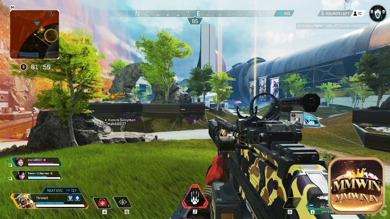 Apex Legends nổi bật với hệ thống di chuyển linh hoạt và lối chơi battle royale nhanh, kịch tính.