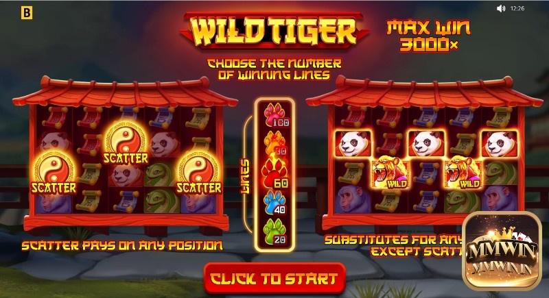 Game lấy chủ đề hoang dã Á Đông với các biểu tượng về những loài vật mạnh mẽ
