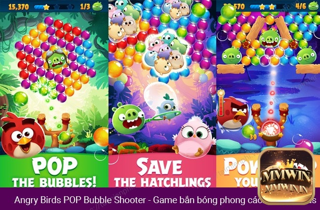 Angry Birds POP thu hút nhờ thương hiệu lớn và lối chơi đa dạng