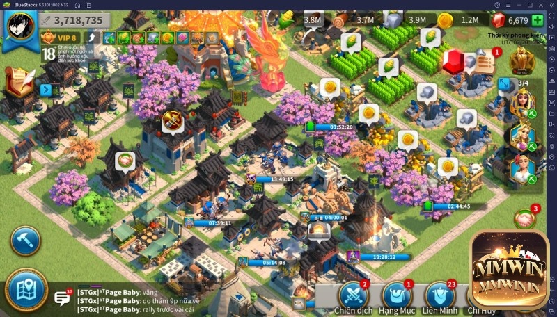 Thành trì và đội quân trong Clash of Clans và Rise of Kingdoms – biểu tượng của dòng game chiến thuật mobile.