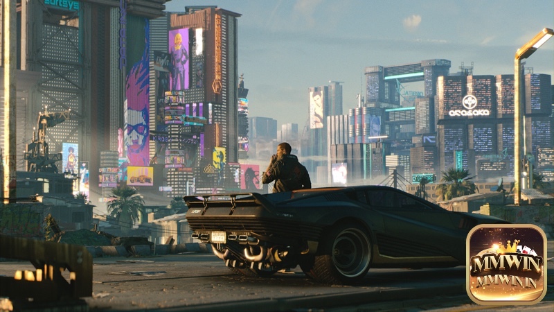 Người chơi vào vai V trong Cyberpunk 2077, khám phá Night City với cốt truyện đa nhánh, đồ họa ấn tượng và hệ thống nhân vật phong phú