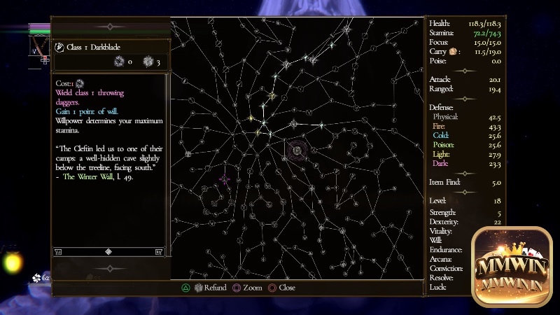 Cấu trúc cây kỹ năng rộng mở cho phép người chơi điều chỉnh phong cách chiến đấu và chiến lược phát triển.