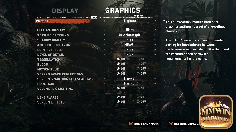 Điều chỉnh hợp lý phần cài đặt đồ hoạ giúp cân bằng giữa chất lượng hình ảnh và FPS.