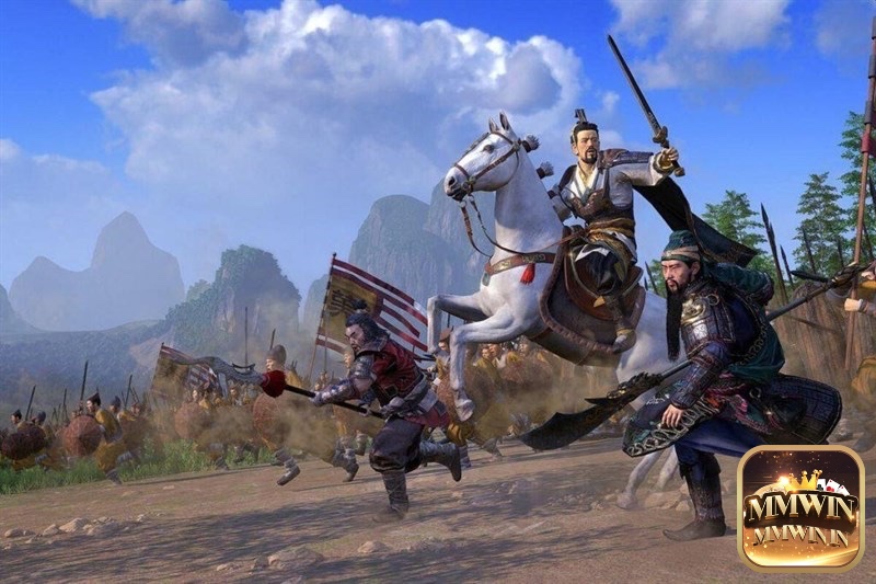 Tiêu chuẩn đồ họa của game Total War: Three Kingdoms, nơi mô phỏng môi trường và đội quân được nâng cao để phản ánh mức đầu tư kỹ thuật.