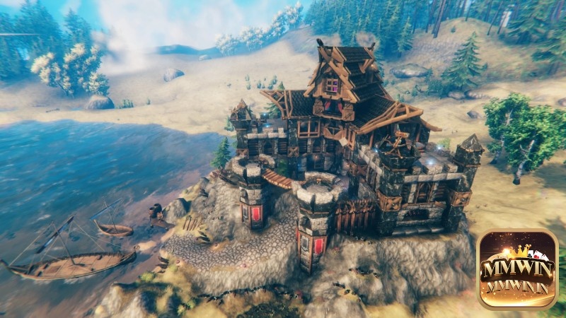 Chơi coop và xây căn cứ trong game Valheim