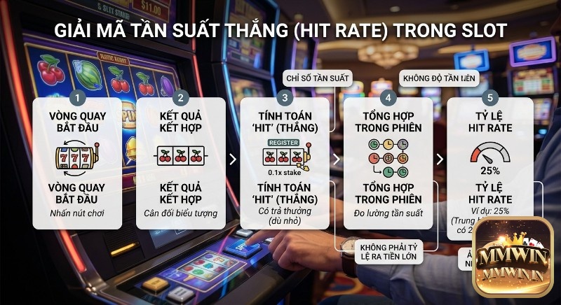 Sơ đồ 5 bước giải mã, Hit Rate là gì trong slot, chỉ rõ cách tính và không phải tỷ lệ ra tiền lớn