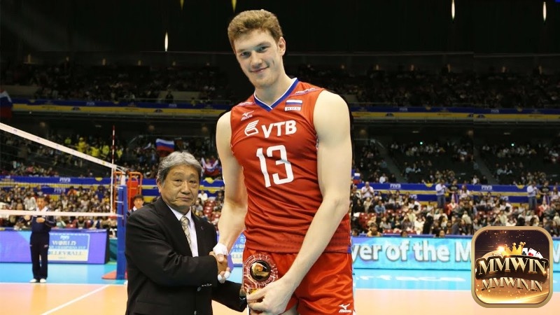 Dmitriy Muserskiy kết hợp chiều cao với tầm đập đặc biệt ấn tượng