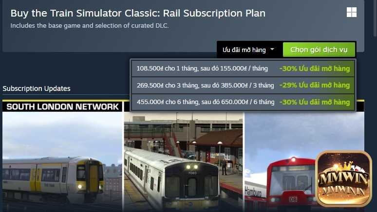 Train Simulator Classic hiện là game trả phí trên Steam, không phải free-to-play